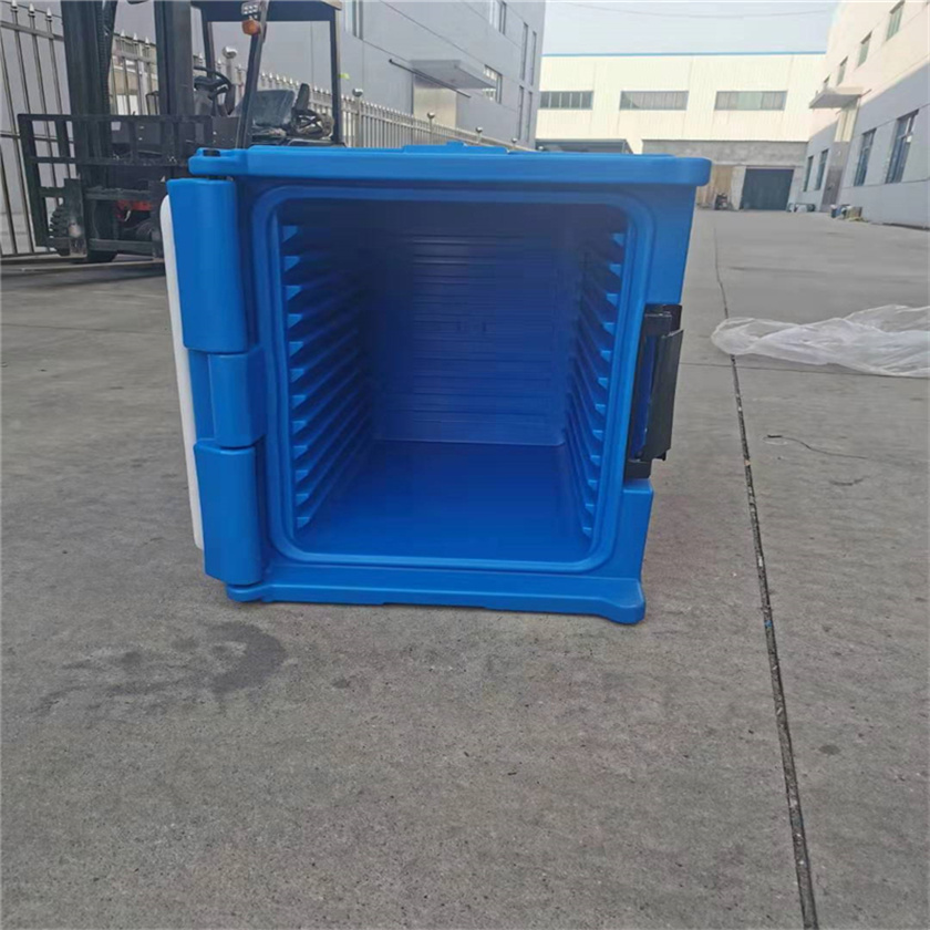 Gabinete para alimentos de 90L, silencioso y sin electricidad estática, con ruedas y clip de metal para catering